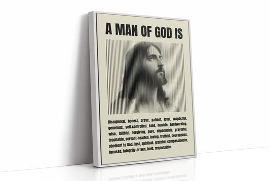 A Man of God: Line Portrait Virtues