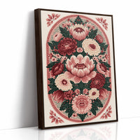 Rosette Medallion: An Ornamental Floral Tapestry