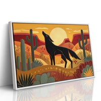 Coyote Songs At Desert Sunset
