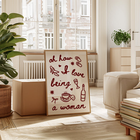 Sweet Moments In Burgundy Lines