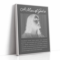 A Man of God: Charcoal Line Portrait
