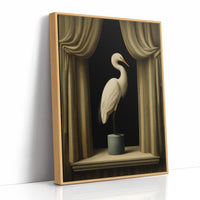 Gilded Stillness Behind The Curtain