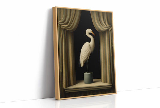 Gilded Stillness Behind The Curtain