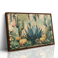 Rustic Cactus Garden Panels