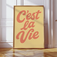 C’est La Vie Retro Wall Art
