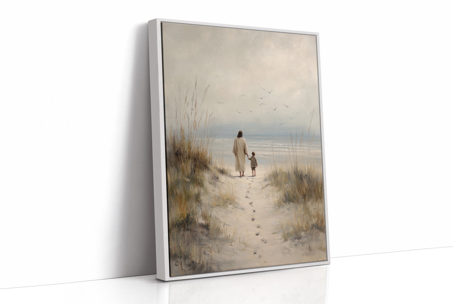 Footprints Lead To Ocean Promise