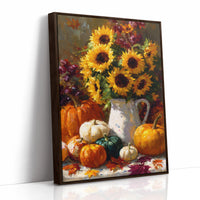 Autumn's Warmth In Sunflower Light