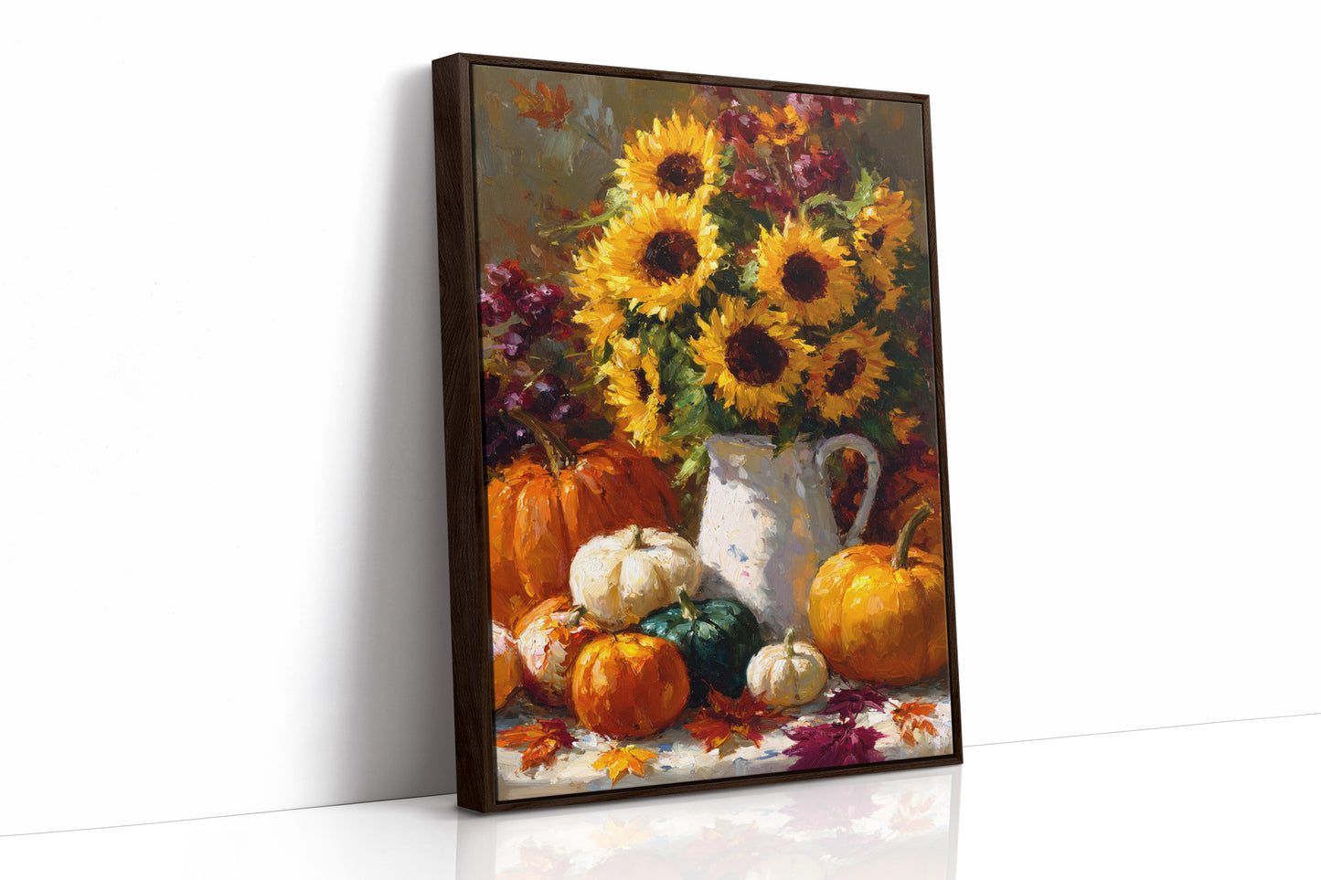 Autumn's Warmth In Sunflower Light