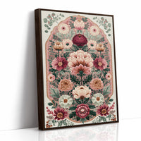 Blush Bouquet: A Grand Floral Medallion
