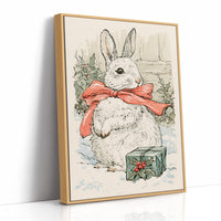 Storybook Bunny in a Red Bow