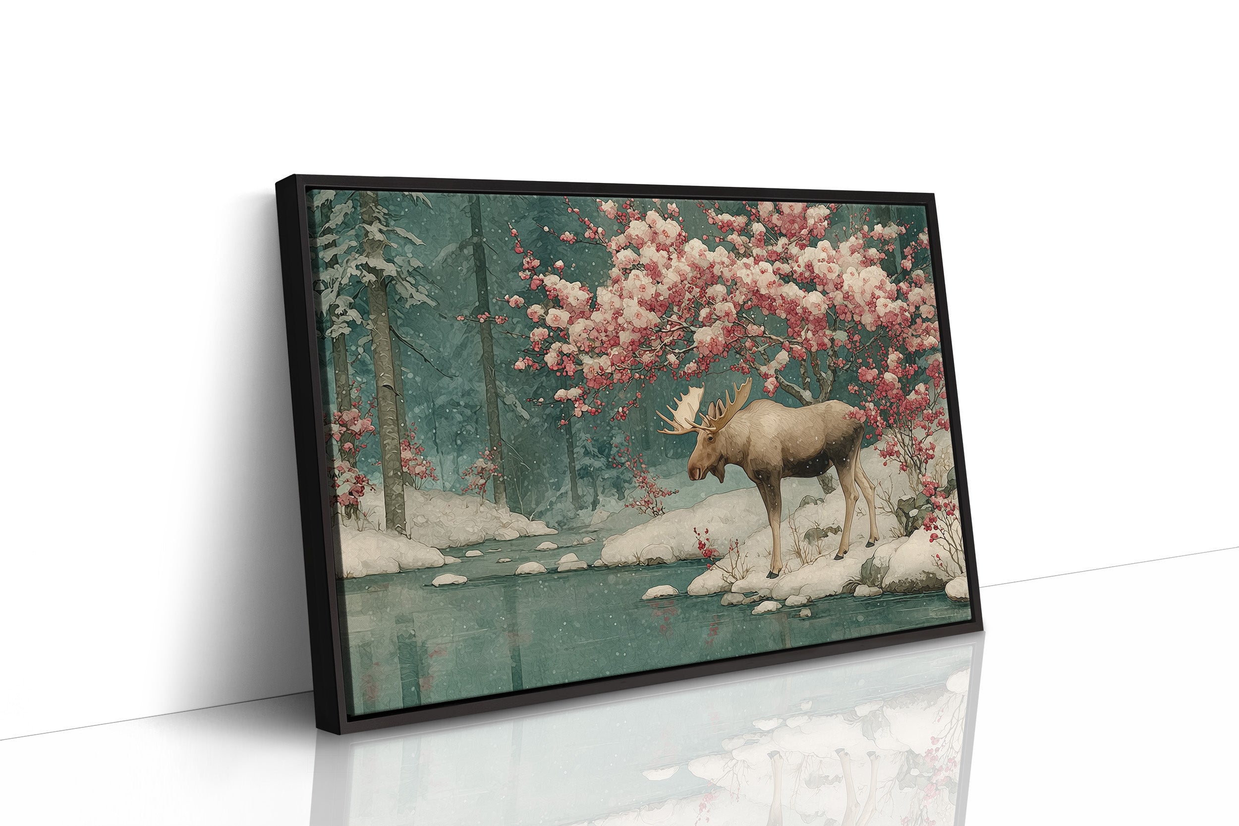 Moose Beneath the Blossoms