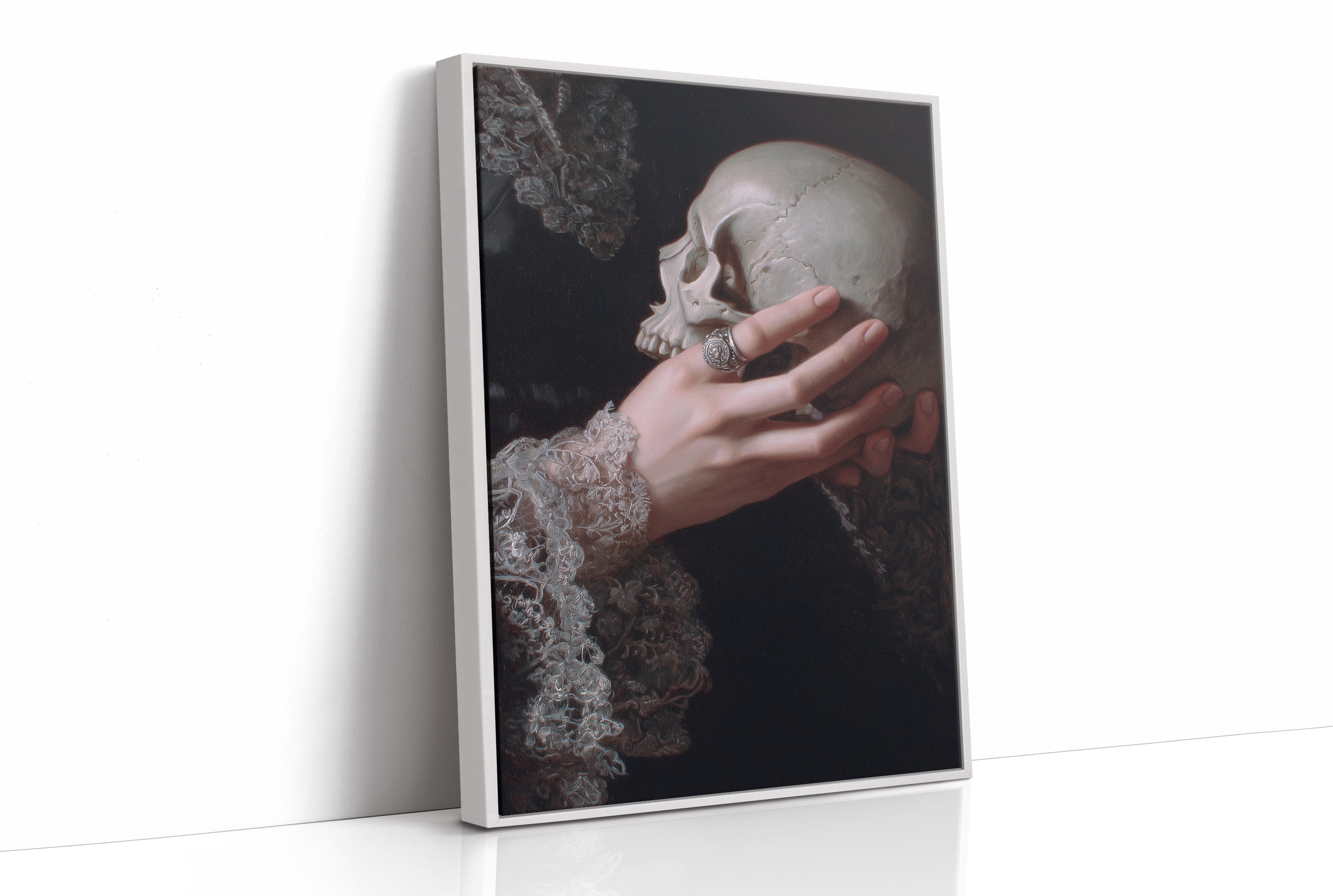 Lace Cuffs Hold Mortality Close