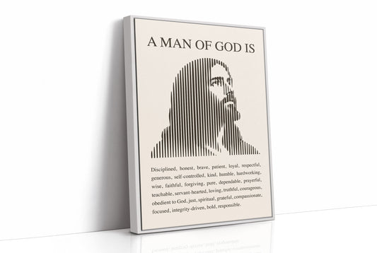 A Man of God: Ivory Line Portrait