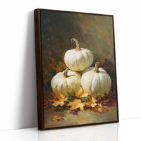 White Pumpkins Dance With Autumn