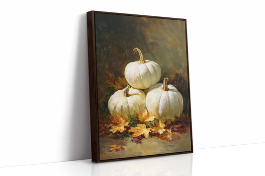 White Pumpkins Dance With Autumn