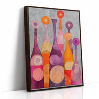Wine Bottles Dance At Twilight