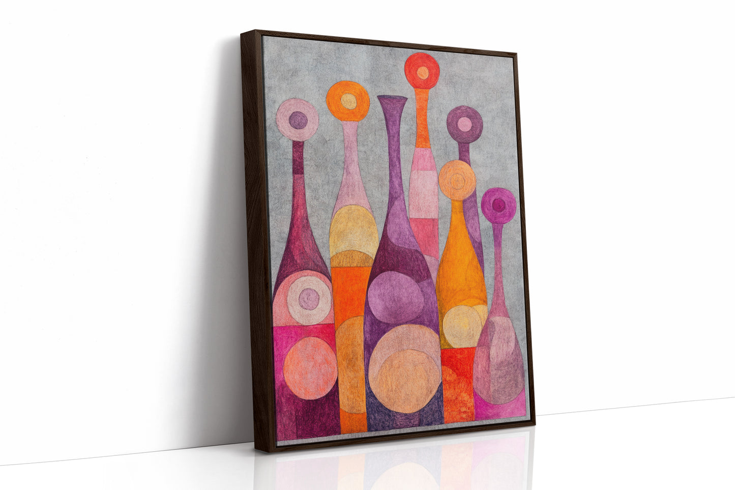 Wine Bottles Dance At Twilight