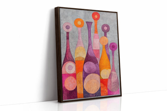 Wine Bottles Dance At Twilight