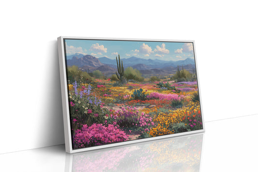Saguaros Dance Through Wildflower Symphony
