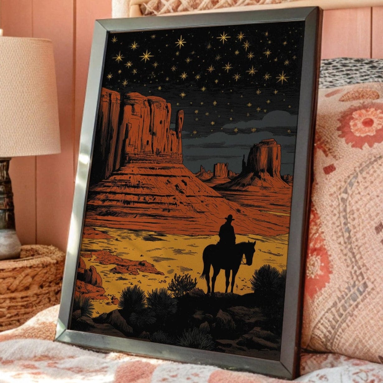 Starlit Trails Through Monument Valley