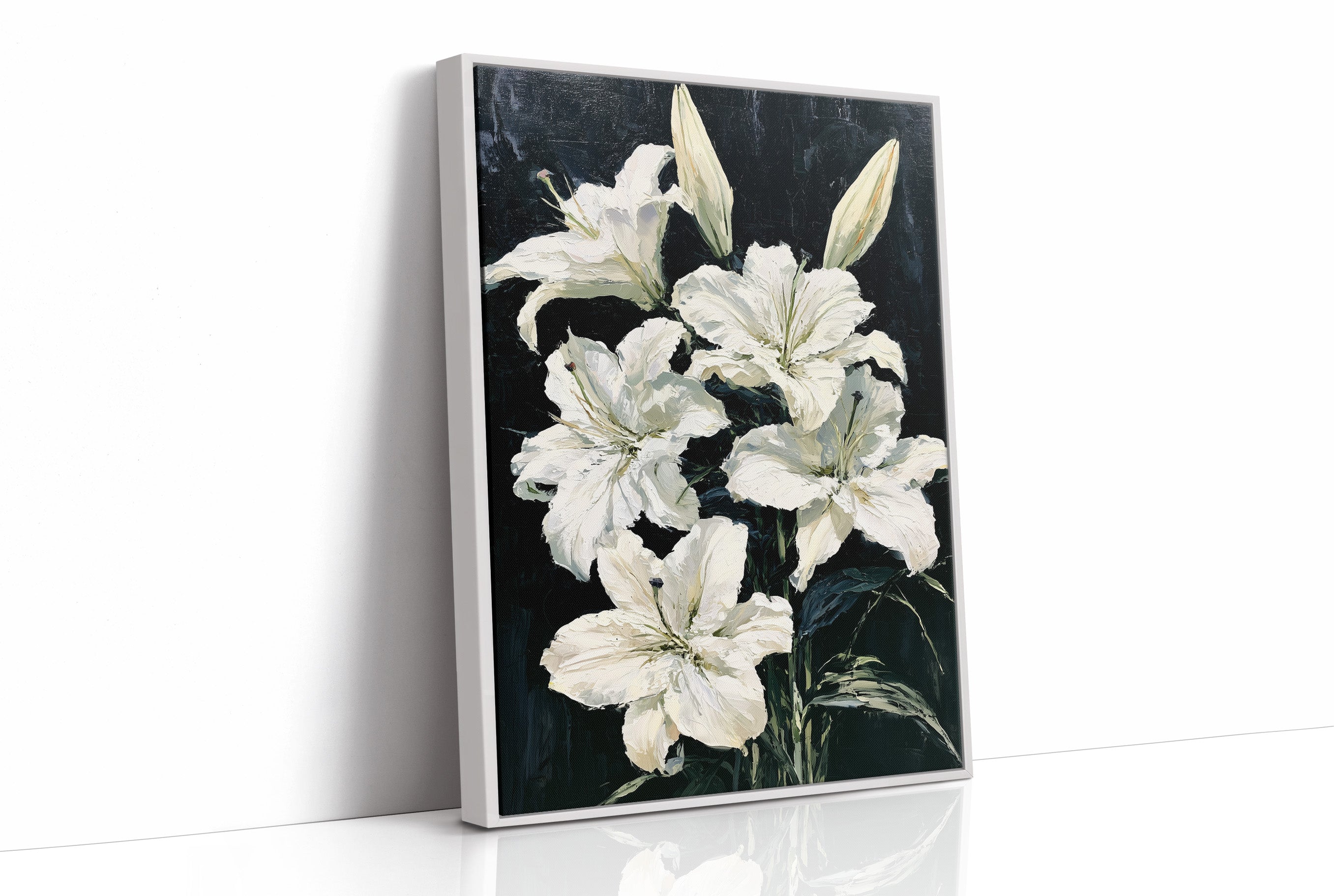 Lilies Against the Dark
