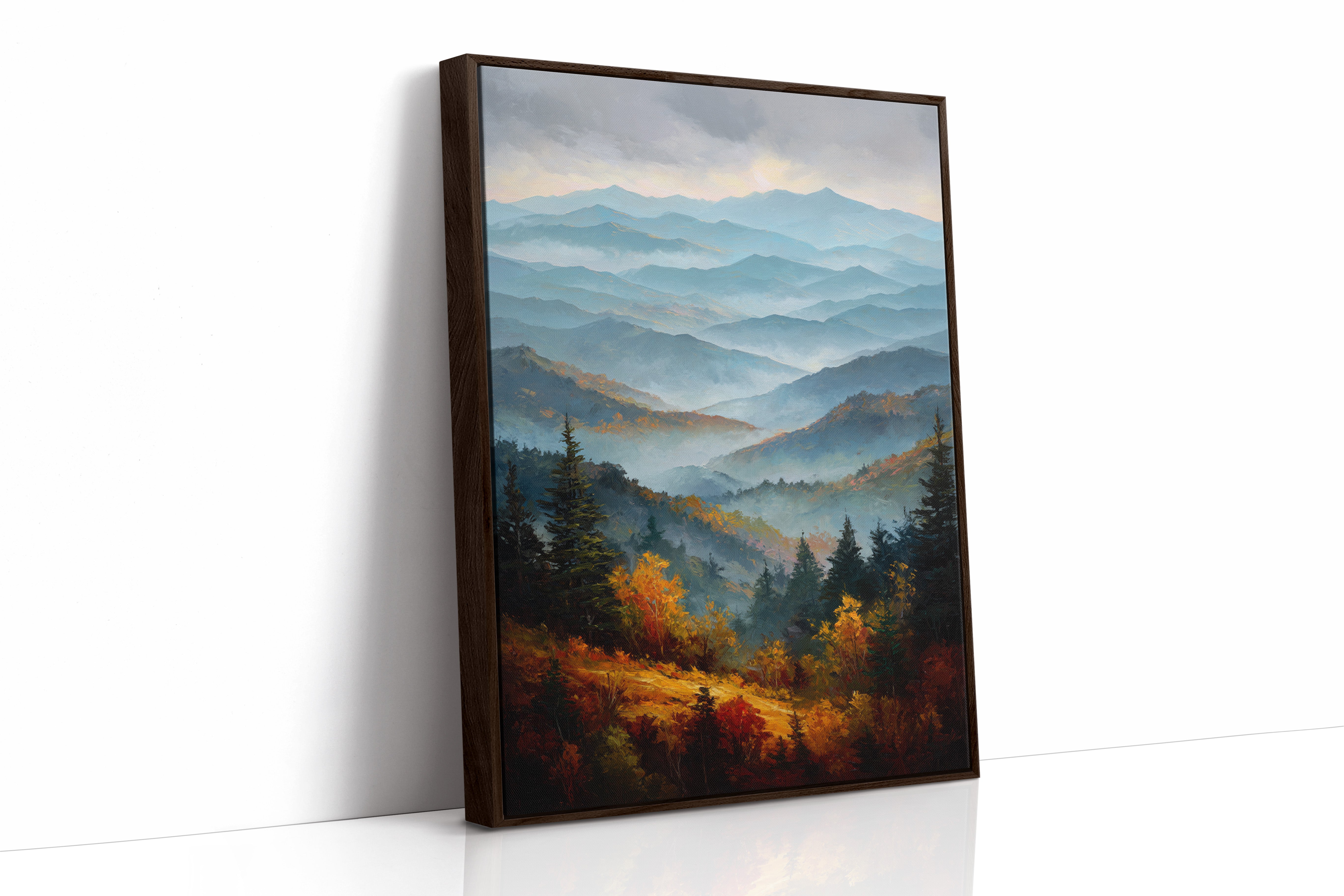 Autumn Peaks Paint The Morning Blue