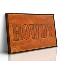 Howdy, Tooled In Leather