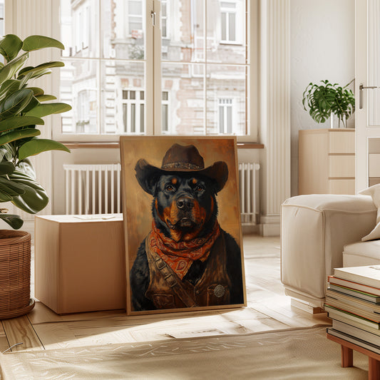 Rottweiler Ranger in the Wild West