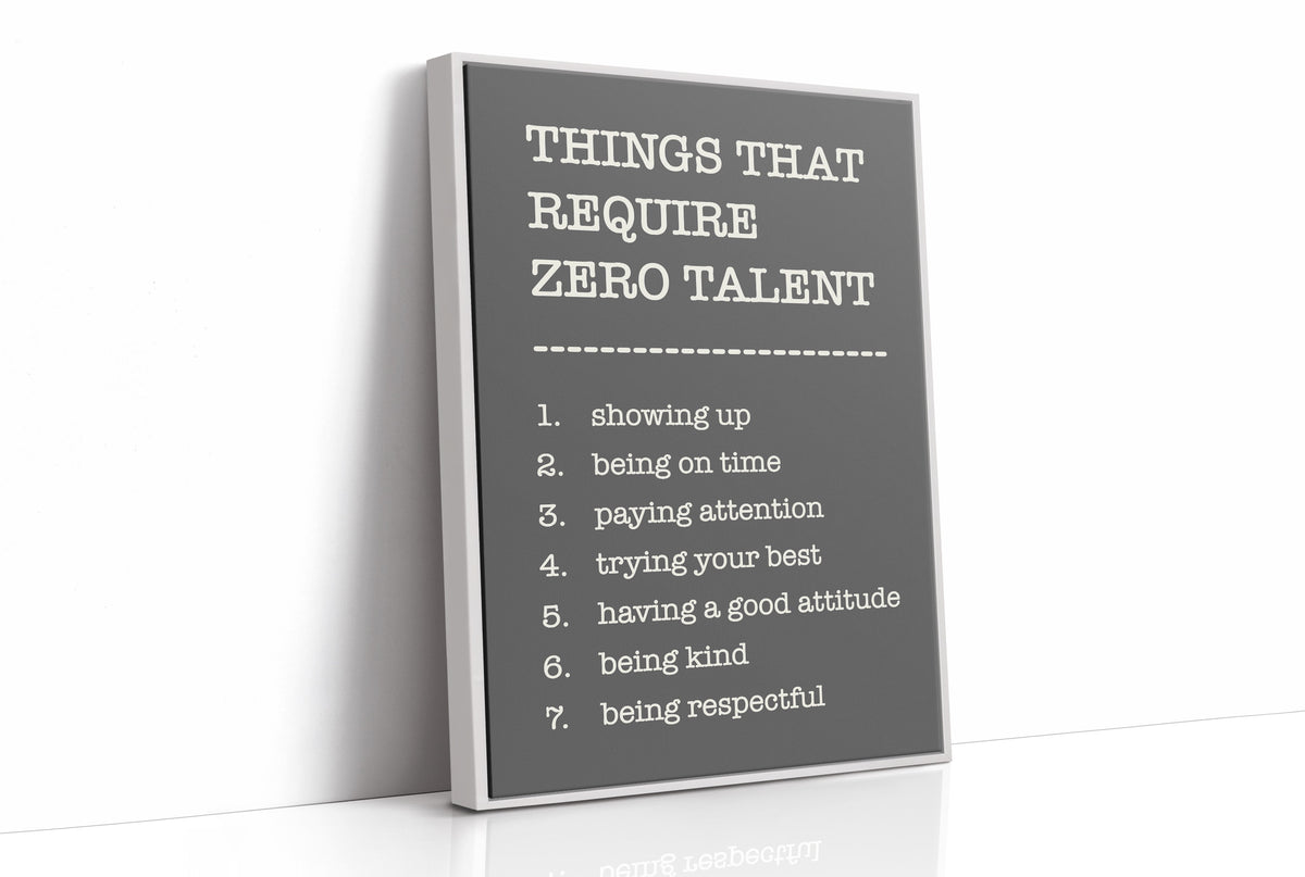 Things That Require Zero Talent, Gray Serif