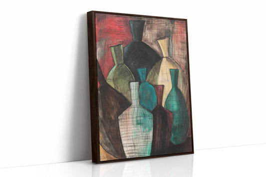 Bottles Dance In Crimson Light