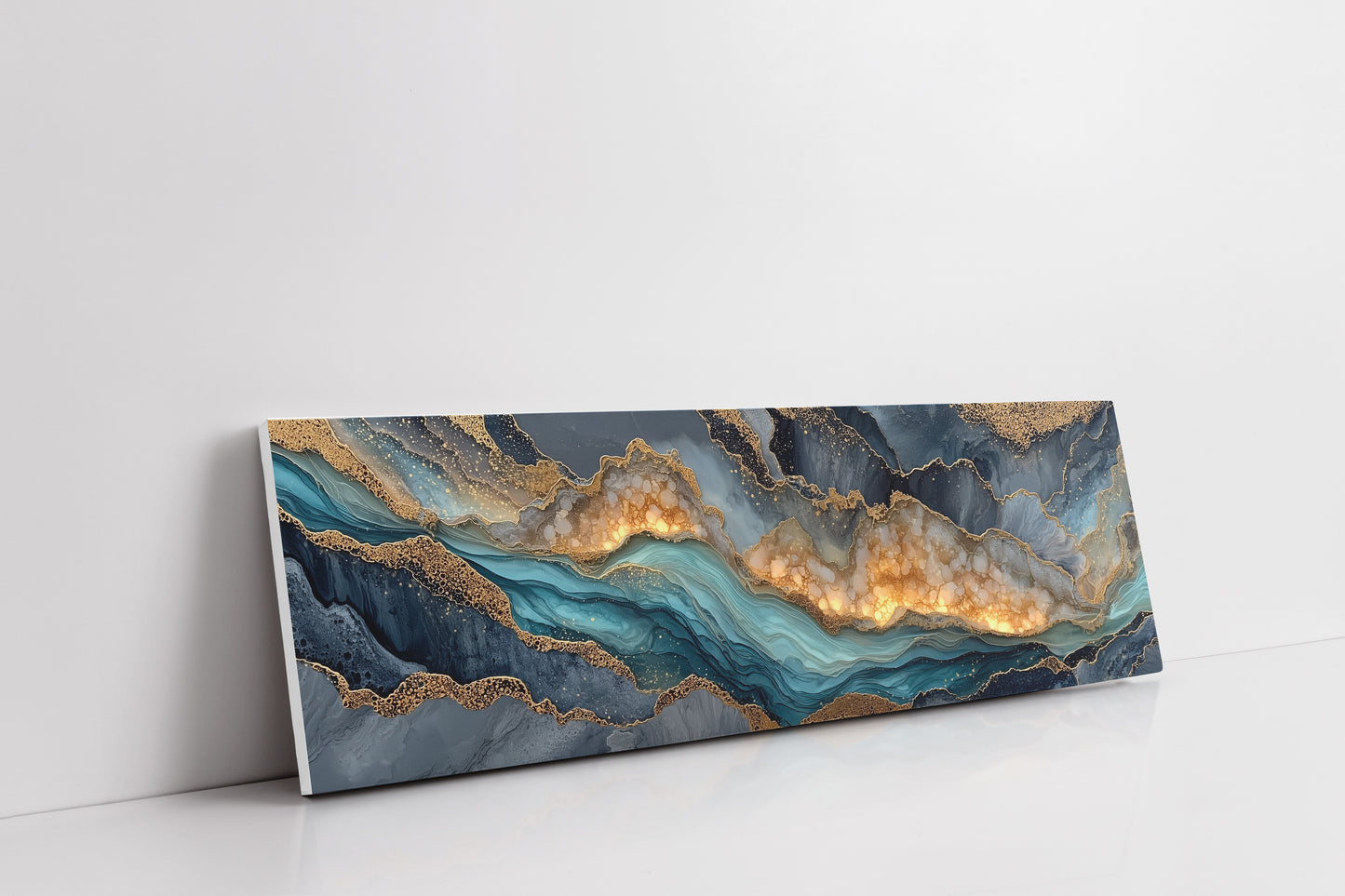 Gilded Tides in Stone