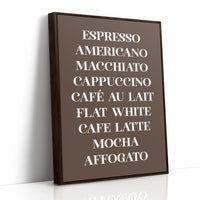Barista Poetry In Chocolate Brown