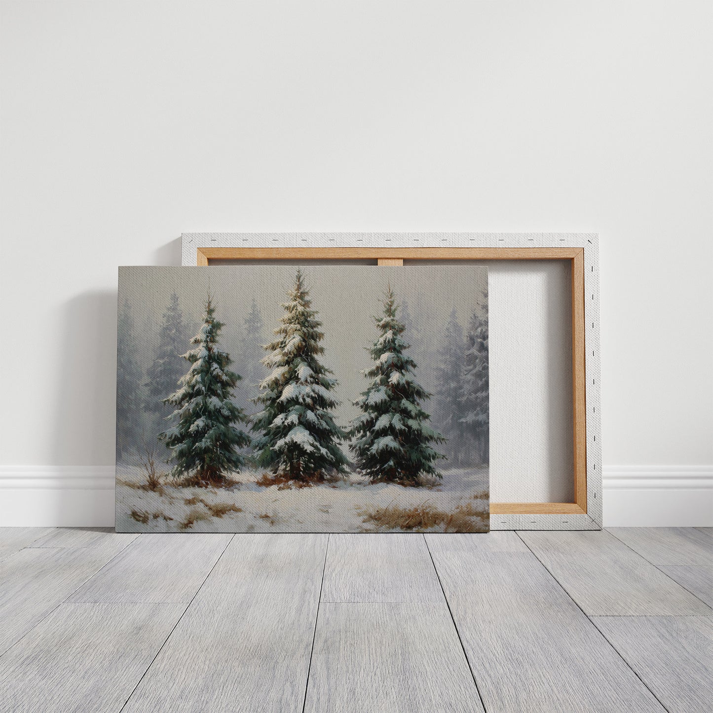 Snow Laden Pines Share Winter Tales