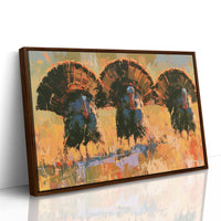 Three Turkeys, Full Display