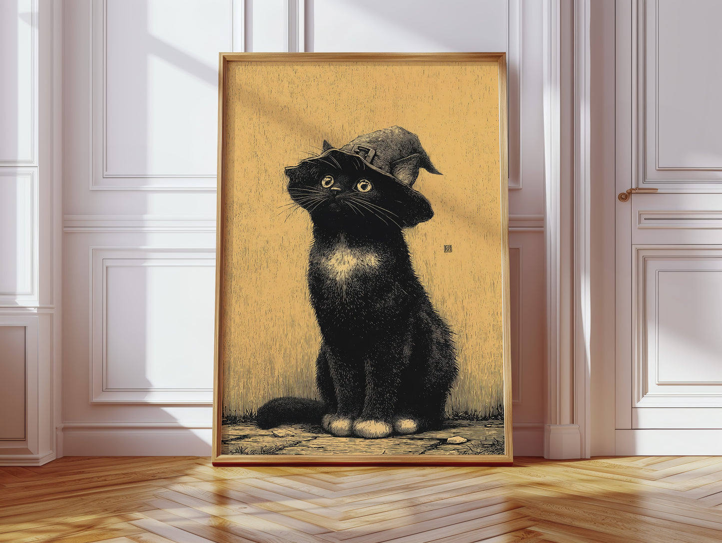 The Enchanted Feline Stares Back