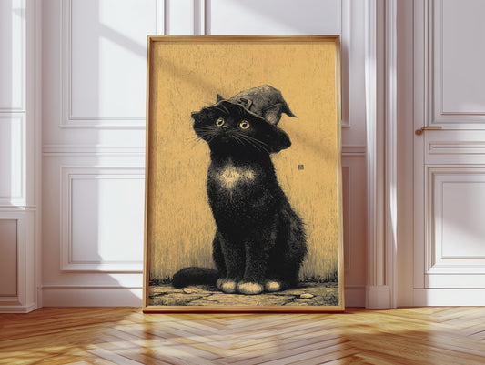 The Enchanted Feline Stares Back