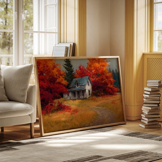 Harvest Home Beneath Fiery Canopy