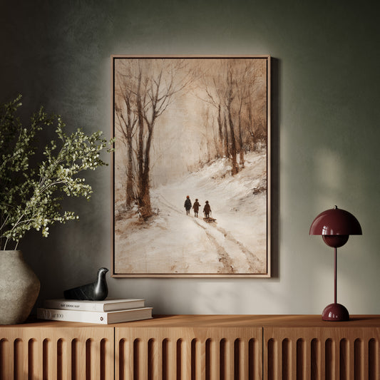Footsteps Through Winter's Embrace