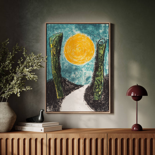 Moonlit Path Between Forest Giants
