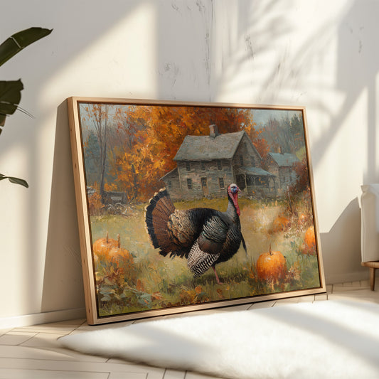 Autumn's Guest At The Farmhouse