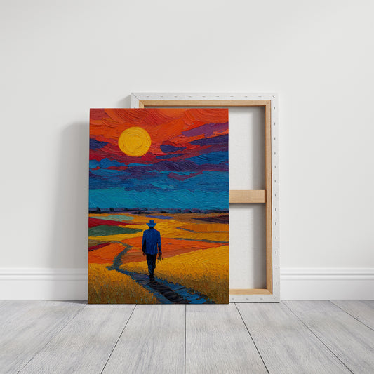 He Walked Until the Sky Caught Fire