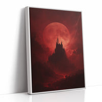 Crimson Castle Under Blood Moon