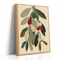 Cream, Crimson, and Leaf
