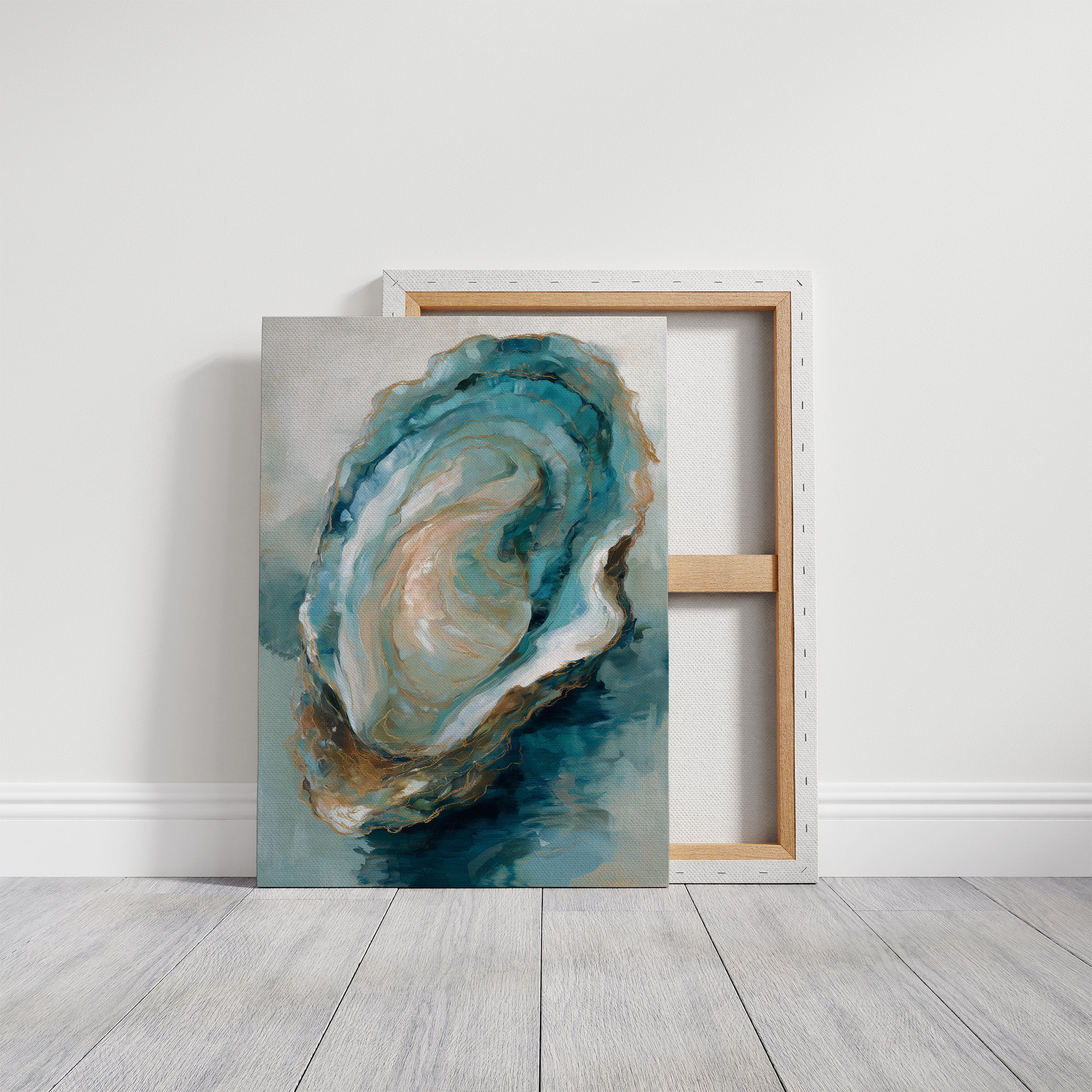 Tidal Memories In Aqua Gold