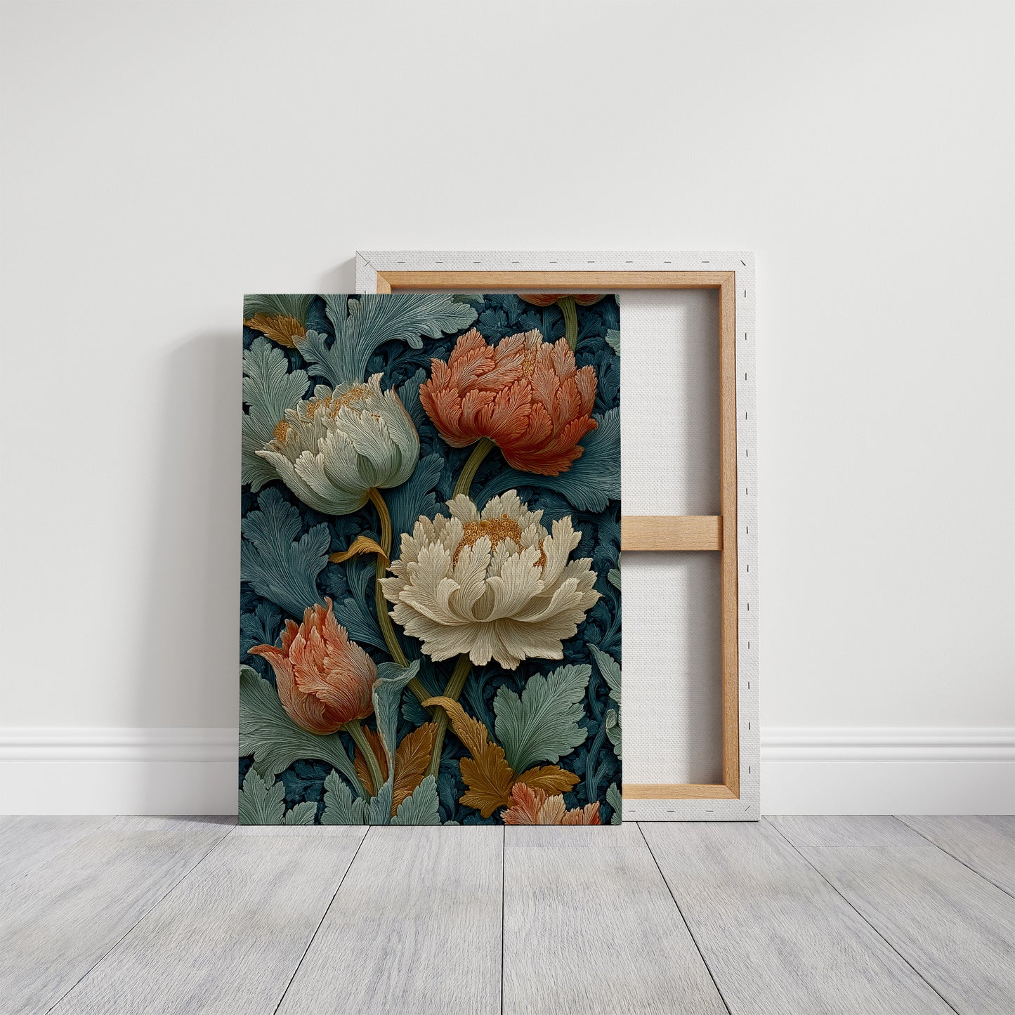 Peonies in the Old Pattern