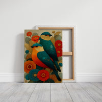 Birds Dance Among Coral Blooms