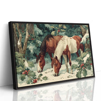 Grazing Through the Winter Woods