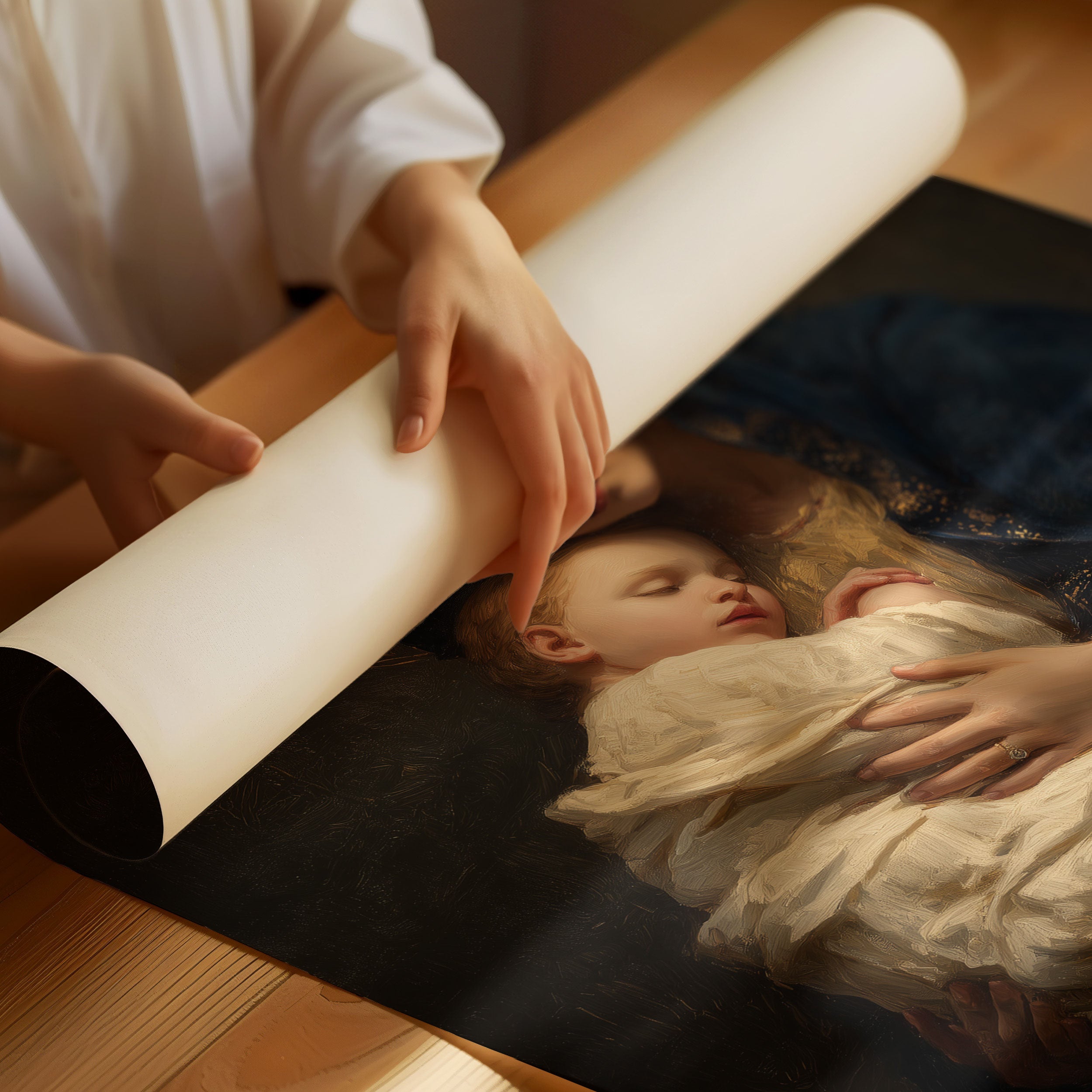 Sacred Light Fills Winter's Corner