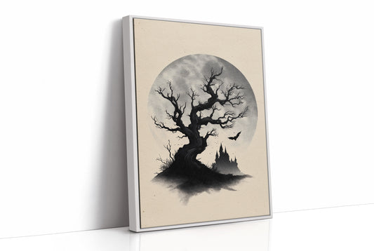 Ancient Branches Against Distant Spires