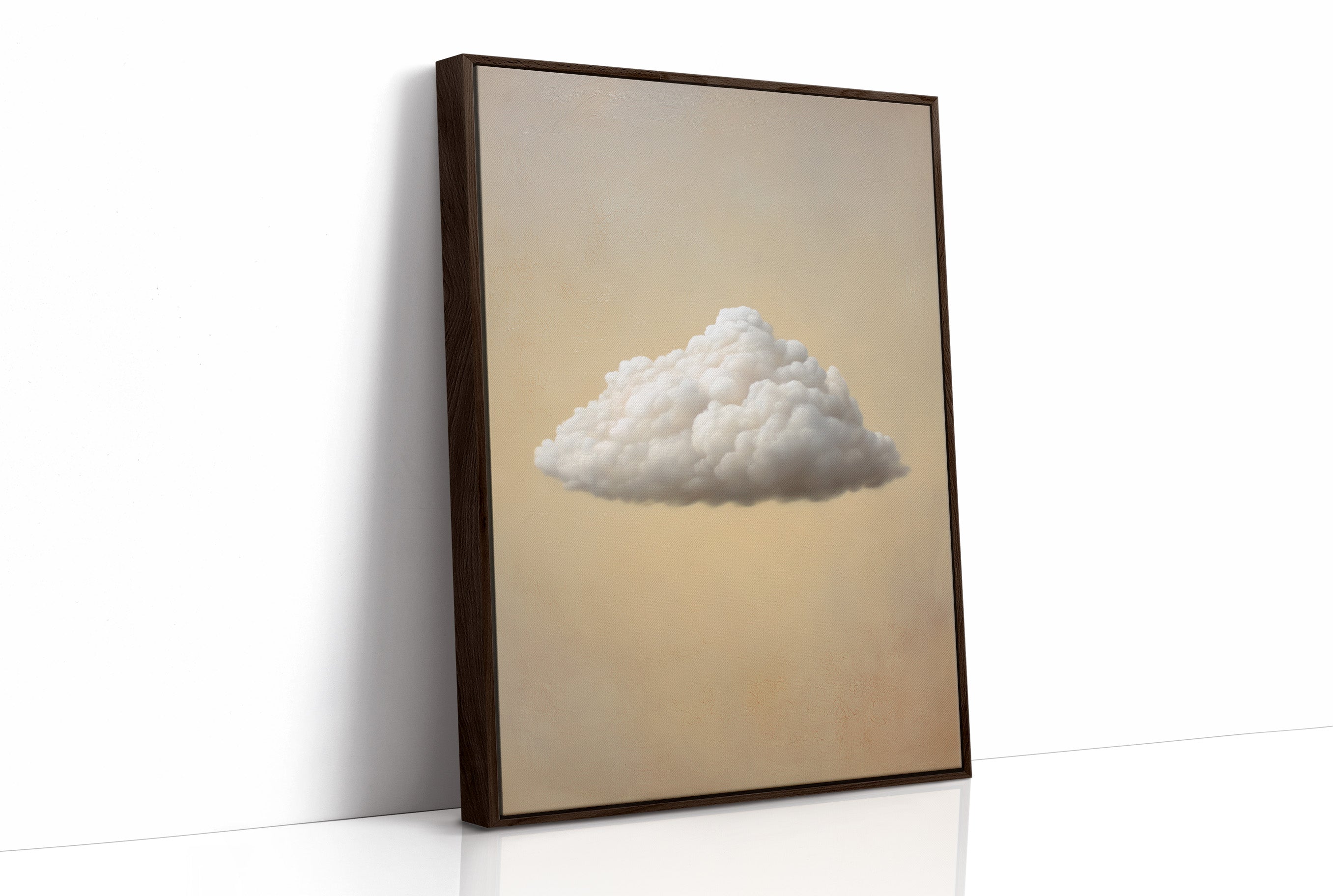 Solitary Cloud Finds Library Peace